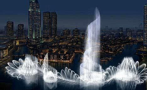 迪拜音乐喷泉The Dubai Fountain